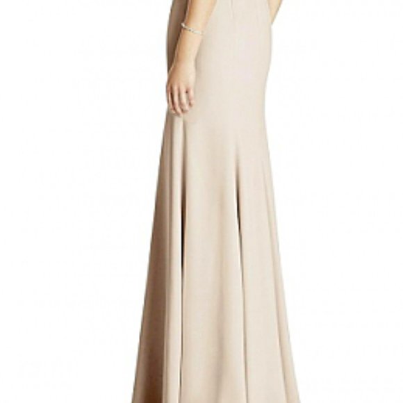 NEW Blush Pink Mother of the Bride/Groom Formal Long Dress Bridesmaid, Lace Back - Picture 3 of 13